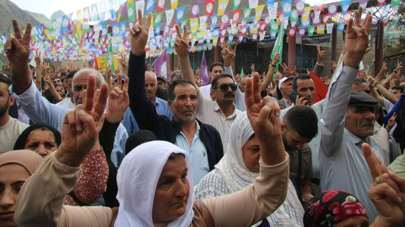 Fotoğraflarla büyük Hakkari mitingi - Resim: 10